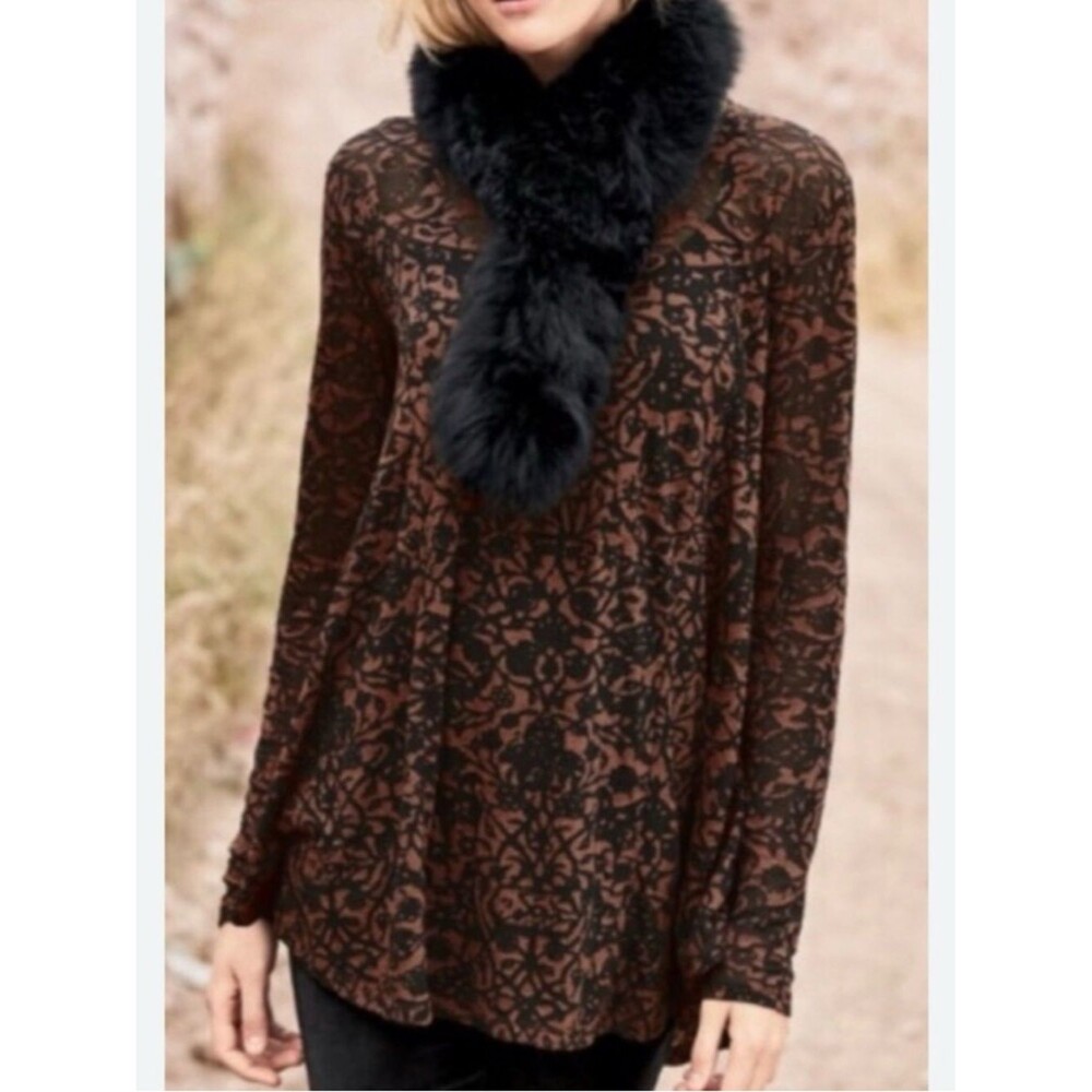 NWT Peruvian Connection Ankara Long Sleeve Swing Tunic Top Women's Size M/L